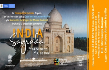 Inauguración exhibición India Sagrada - Villa de Leyva, Colombia